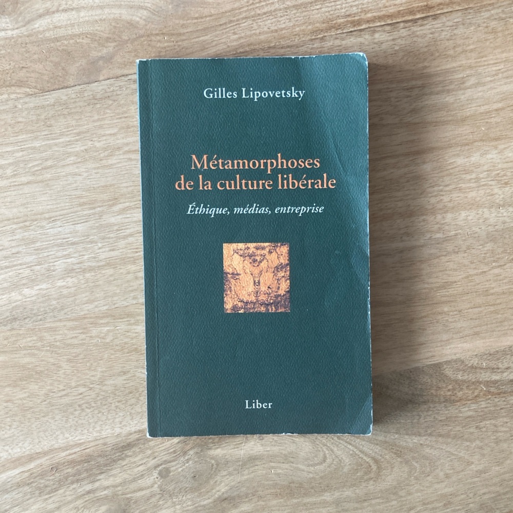 3 FOR $15 Métamorphoses de la culture libérale French book